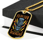 Ich Bin Soheib Nicht Mein Sceweibgerat Necklace Stainless Steel or 18k Gold Dog Tag 24"-Express Your Love Gifts