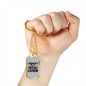 Identify as a Dog Lover Necklace Stainless Steel or 18k Gold Dog Tag 24" Chain-Express Your Love Gifts