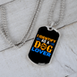Identify Stainless Steel or 18k Gold Dog Tag 24" Chain-Express Your Love Gifts