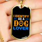 Identify Stainless Steel or 18k Gold Dog Tag 24" Chain-Express Your Love Gifts