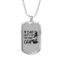 If Dad Can'T Fix Woodworker Dog Tag Stainless Steel or 18k Gold W 24"-Express Your Love Gifts