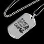 If Dad Can'T Fix Woodworker Dog Tag Stainless Steel or 18k Gold W 24"-Express Your Love Gifts