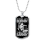 If Diesel Ain'T Burnin' Dog Tag Stainless Steel or 18k Gold 24" Chain-Express Your Love Gifts