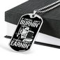 If Diesel Ain'T Burnin' Dog Tag Stainless Steel or 18k Gold 24" Chain-Express Your Love Gifts