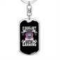 If Diesel Ain'T Burnin' Swivel Truckerkeychain Dog Tag Stainless Steel or 18k Gold-Express Your Love Gifts