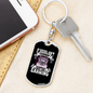 If Diesel Ain'T Burnin' Swivel Truckerkeychain Dog Tag Stainless Steel or 18k Gold-Express Your Love Gifts
