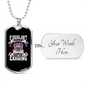 If Diesel Ain'T Burnin' Truckers Dog Tag Stainless Steel or 18k Gold 24" Chain-Express Your Love Gifts