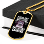 If Diesel Ain'T Burnin' Truckers Dog Tag Stainless Steel or 18k Gold 24" Chain-Express Your Love Gifts