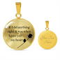 If I Did Anything Necklace Circle Pendant Stainless Steel or 18k Gold 18-22-Express Your Love Gifts