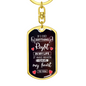 If I Did Anything Right In My Life Keychain Stainless Steel or 18k Gold Dog Tag Keyring-Express Your Love Gifts