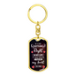 If I Did Anything Right In My Life Keychain Stainless Steel or 18k Gold Dog Tag Keyring-Express Your Love Gifts