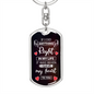 If I Did Anything Right In My Life Keychain Stainless Steel or 18k Gold Dog Tag Keyring-Express Your Love Gifts