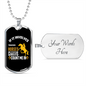 If It Involves Horses Count Me In Horse Necklace Stainless Steel or 18k Gold Dog Tag 24" Chain-Express Your Love Gifts
