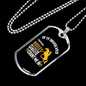 If It Involves Horses Count Me In Horse Necklace Stainless Steel or 18k Gold Dog Tag 24" Chain-Express Your Love Gifts