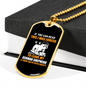 If You Can Read This Necklace Stainless Steel or 18k Gold Dog Tag 24" Chain-Express Your Love Gifts
