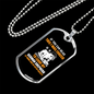 If You Can Read This Necklace Stainless Steel or 18k Gold Dog Tag 24" Chain-Express Your Love Gifts