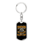 If You Can'T Like Truckers Swivel Keychain Dog Tag Stainless Steel or 18k Gold-Express Your Love Gifts