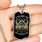 If You Don't Like Hunting Necklace Stainless Steel or 18k Gold Dog Tag 24" Chain-Express Your Love Gifts