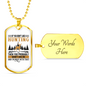If You Don'T Like Me Hunting Necklace Stainless Steel or 18k Gold Dog Tag 24" Chain-Express Your Love Gifts