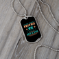 If You Want a Friend Blue Necklace Stainless Steel or 18k Gold Dog Tag 24" Chain-Express Your Love Gifts