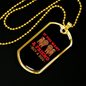 If You Want a Friend Buy a Dog Red Necklace Stainless Steel or 18k Gold Dog Tag 24" Chain-Express Your Love Gifts