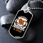 If You Want a Friend Buy a Dog White Necklace Stainless Steel or 18k Gold Dog Tag 24" Chain-Express Your Love Gifts