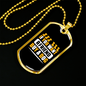 If You Want a Friend Buy a Dog Yellow Necklace Stainless Steel or 18k Gold Dog Tag 24" Chain-Express Your Love Gifts