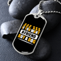 If You Want a Friend Buy a Dog Yellow Necklace Stainless Steel or 18k Gold Dog Tag 24" Chain-Express Your Love Gifts