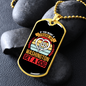 If You Want a Friend Red Necklace Stainless Steel or 18k Gold Dog Tag 24" Chain-Express Your Love Gifts