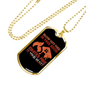 Ignites Fire In Hearts Firefighter Gift Stainless Steel or 18k Gold Dog Tag 24" Chain-Express Your Love Gifts