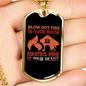 Ignites Fire In Hearts Firefighter Gift Stainless Steel or 18k Gold Dog Tag 24" Chain-Express Your Love Gifts