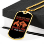 Ignites Fire In Hearts Firefighter Gift Stainless Steel or 18k Gold Dog Tag 24" Chain-Express Your Love Gifts