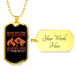 Ignites Fire In Hearts Firefighter Gift Stainless Steel or 18k Gold Dog Tag 24" Chain-Express Your Love Gifts