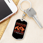 Ignites Fire In Hearts Firefighter Keychain Stainless Steel or 18k Gold Dog Tag Keyring-Express Your Love Gifts