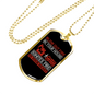 Ignites In Your Heart Firefighter Gift Stainless Steel or 18k Gold Dog Tag 24" Chain-Express Your Love Gifts