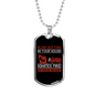 Ignites In Your Heart Firefighter Gift Stainless Steel or 18k Gold Dog Tag 24" Chain-Express Your Love Gifts