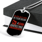 Ignites In Your Heart Firefighter Gift Stainless Steel or 18k Gold Dog Tag 24" Chain-Express Your Love Gifts