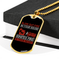 Ignites In Your Heart Firefighter Gift Stainless Steel or 18k Gold Dog Tag 24" Chain-Express Your Love Gifts
