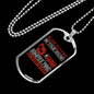 Ignites In Your Heart Firefighter Gift Stainless Steel or 18k Gold Dog Tag 24" Chain-Express Your Love Gifts