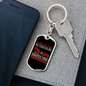 Ignites In Your Heart Firefighter Keychain Stainless Steel or 18k Gold Dog Tag Keyring-Express Your Love Gifts