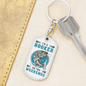 Im A Hooker On The Weekends Fishing Keychain Stainless Steel or 18k Gold Dog Tag Keyring-Express Your Love Gifts