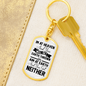 Im At Heaven Keychain Stainless Steel or 18k Gold Dog Tag Keyring-Express Your Love Gifts
