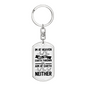 Im At Heaven Keychain Stainless Steel or 18k Gold Dog Tag Keyring-Express Your Love Gifts