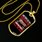 Important Call Me Dad Firefighter Gift Stainless Steel or 18k Gold Dog Tag 24" Chain-Express Your Love Gifts