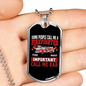 Important Call Me Dad Firefighter Gift Stainless Steel or 18k Gold Dog Tag 24" Chain-Express Your Love Gifts