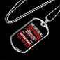 Important Call Me Dad Firefighter Gift Stainless Steel or 18k Gold Dog Tag 24" Chain-Express Your Love Gifts