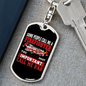 Important Call Me Dad Firefighter Keychain Stainless Steel or 18k Gold Dog Tag Keyring-Express Your Love Gifts