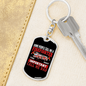 Important Call Me Dad Firefighter Keychain Stainless Steel or 18k Gold Dog Tag Keyring-Express Your Love Gifts