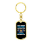 Impossible For The Ungrateful Swivel Trucker Keychain Dog Tag Stainless Steel or 18k Gold-Express Your Love Gifts
