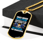 Impossible For The Ungrateful Trucker Dog Tag Stainless Steel or 18k Gold 24" Chain-Express Your Love Gifts